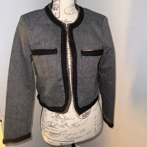 Maje grey tweed jacket Size Small 1
